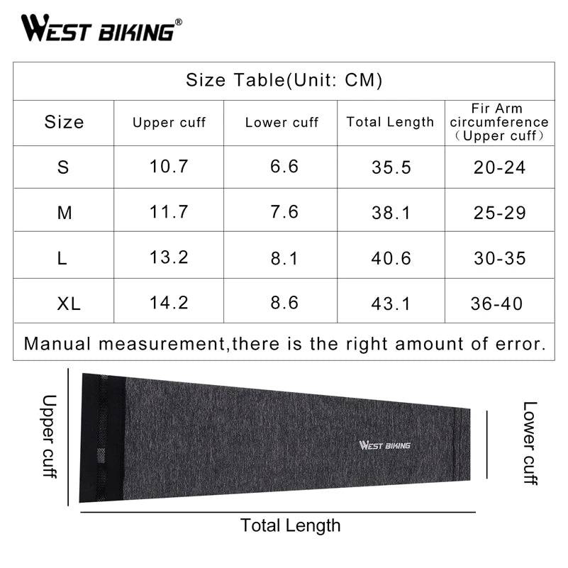 Manchons de sport WEST BIKING pour avant bras - PROMOTION -20% SOREBRAIN