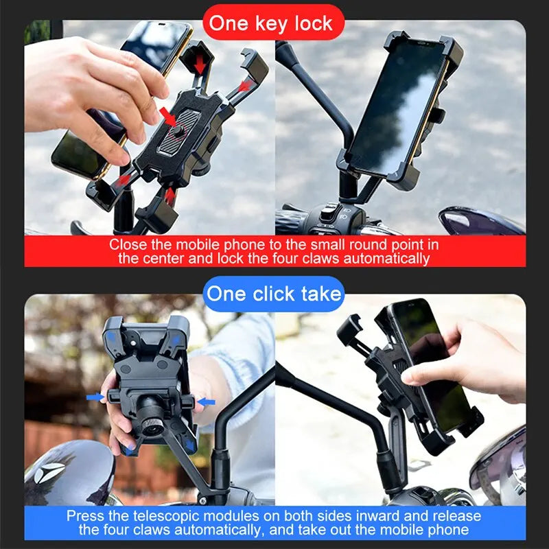 Support de téléphone rotatif à 360° pour vélo SOREBRAIN