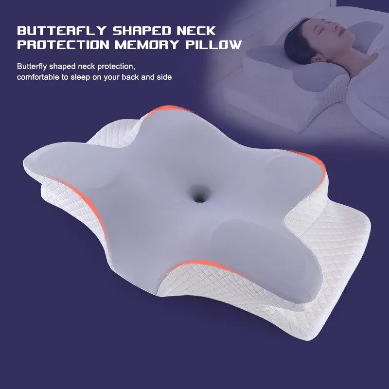 Oreillers en mousse à mémoire de forme en forme de papillon - PROMOTION -30% SOREBRAIN