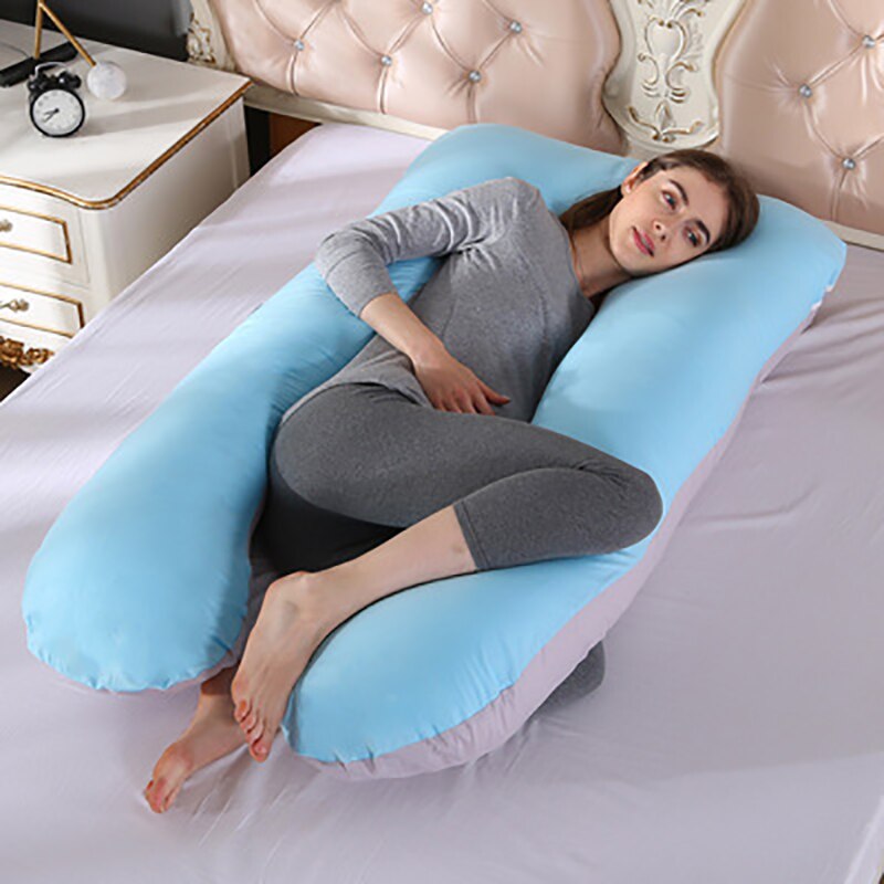 Oreiller en forme de U idéale pour dormir de côté et les femmes enceinte - PROMOTION -28 % SOREBRAIN