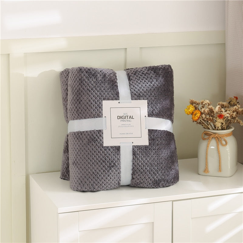 Plaid polaire moelleux et chaud - PROMOTION SOREBRAIN