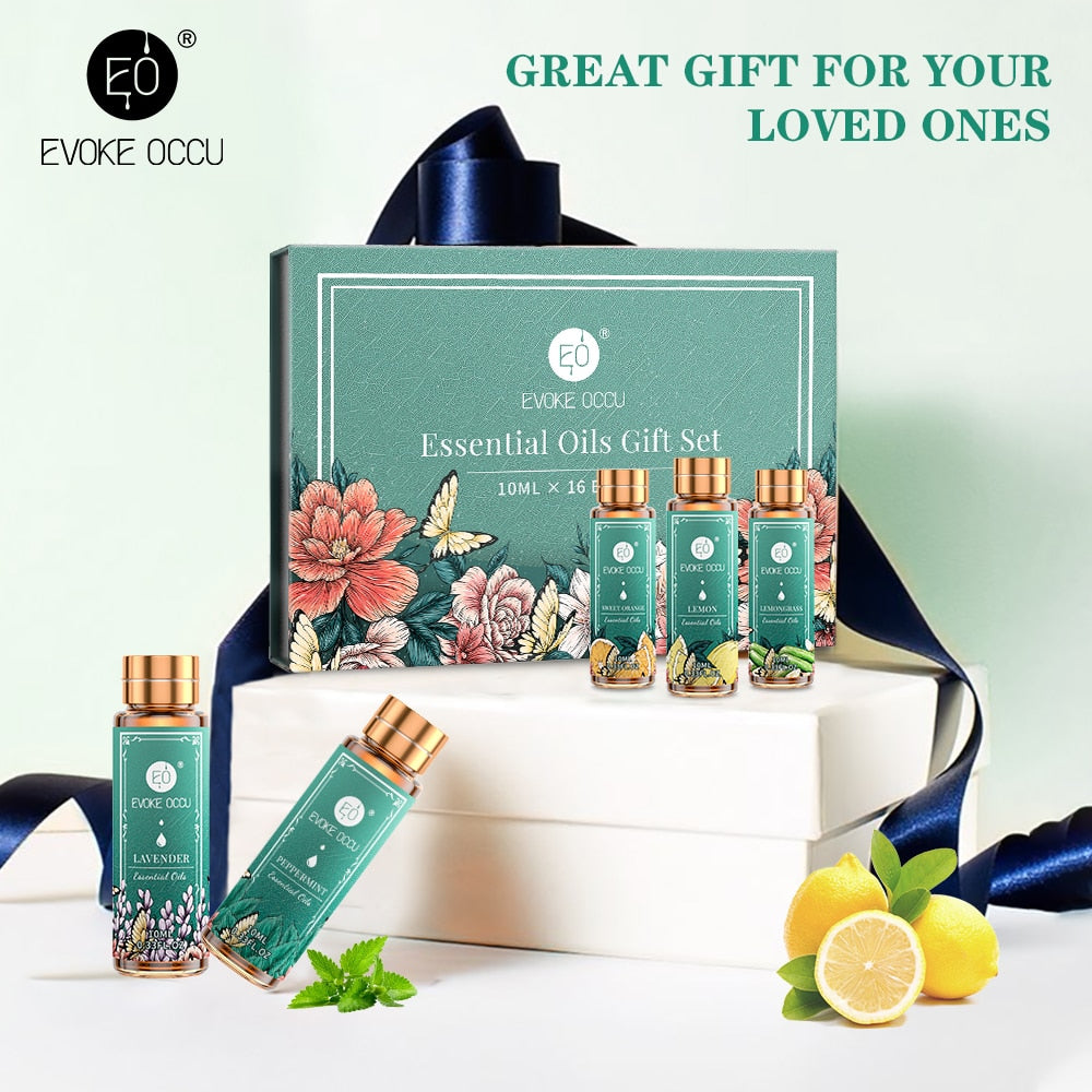 Coffret de 16 huiles essentielles de 10 ML pures 100% nature - PROMOTION -25% SOREBRAIN