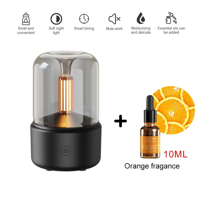 Diffuseur d'huiles essentielles de 120ML portable usb avec une lumière LED apaisante - PROMOTION -30 % SOREBRAIN