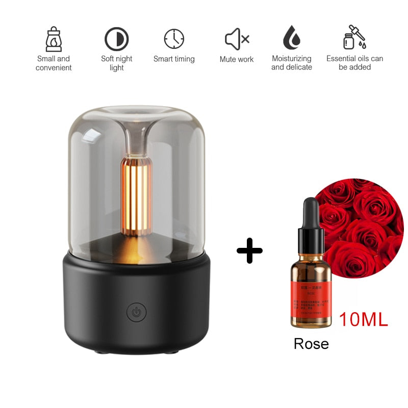 Diffuseur d'huiles essentielles de 120ML portable usb avec une lumière LED apaisante - PROMOTION -30 % SOREBRAIN