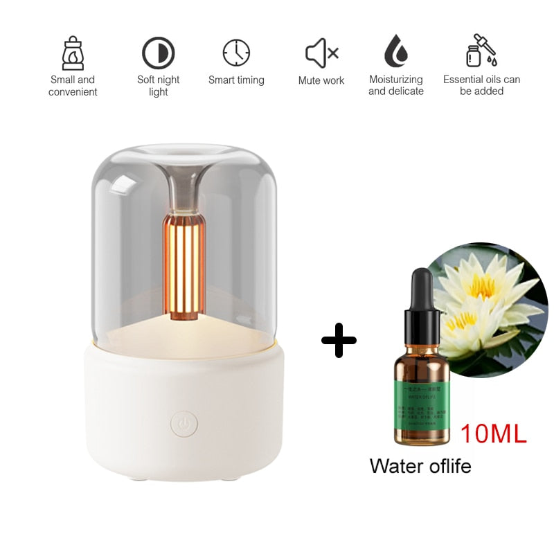 Diffuseur d'huiles essentielles de 120ML portable usb avec une lumière LED apaisante - PROMOTION -30 % SOREBRAIN