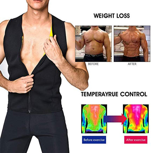 Gilet sous-vêtements avec fermeture éclair amincissants pour homme - Promotion -20% SOREBRAIN