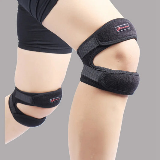 Double Strap Knee Sleeves Support Patella Tendon Brace Stabilizer Relieve Pain Sports Lightweight Durable Safty Protective Equip SOREBRAIN
