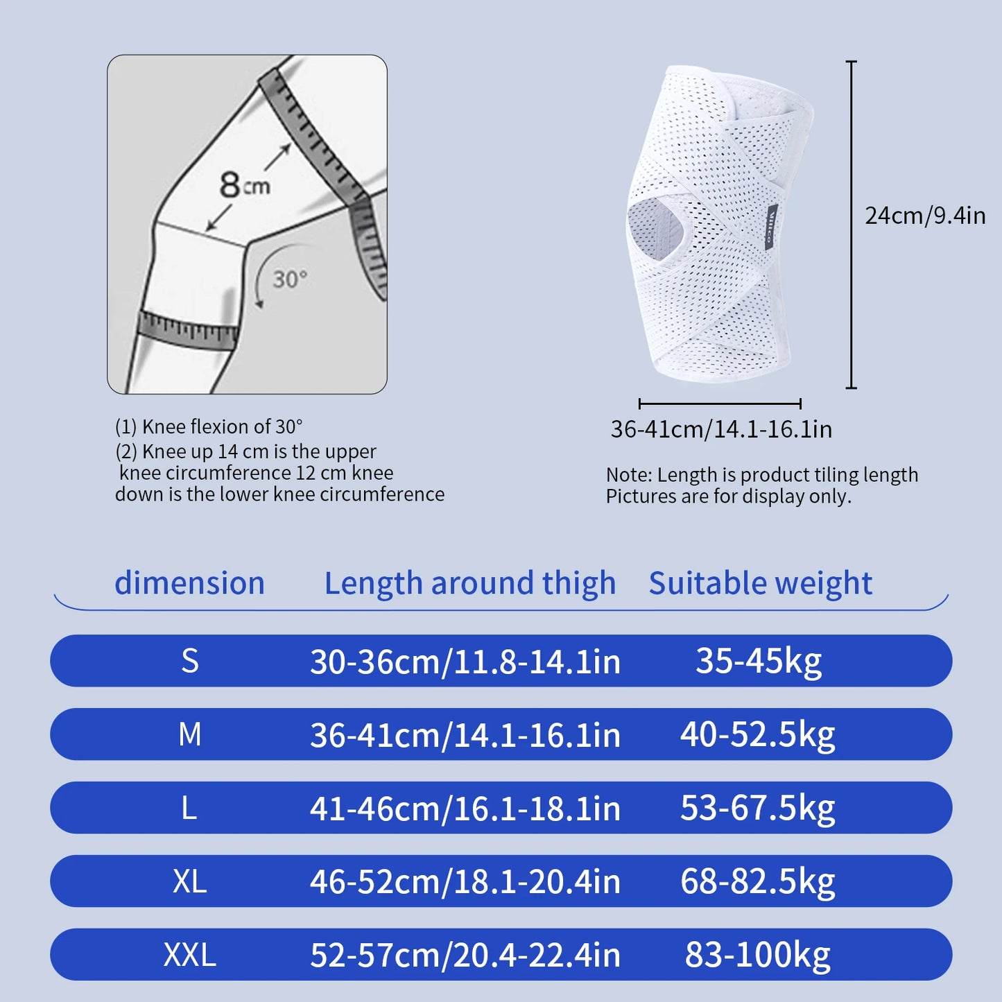 Outdoor Sports Knee Pads Summer Thin Men's and Women's Basketball, Running, Hiking and Other Daily Sports Knee Covers SOREBRAIN