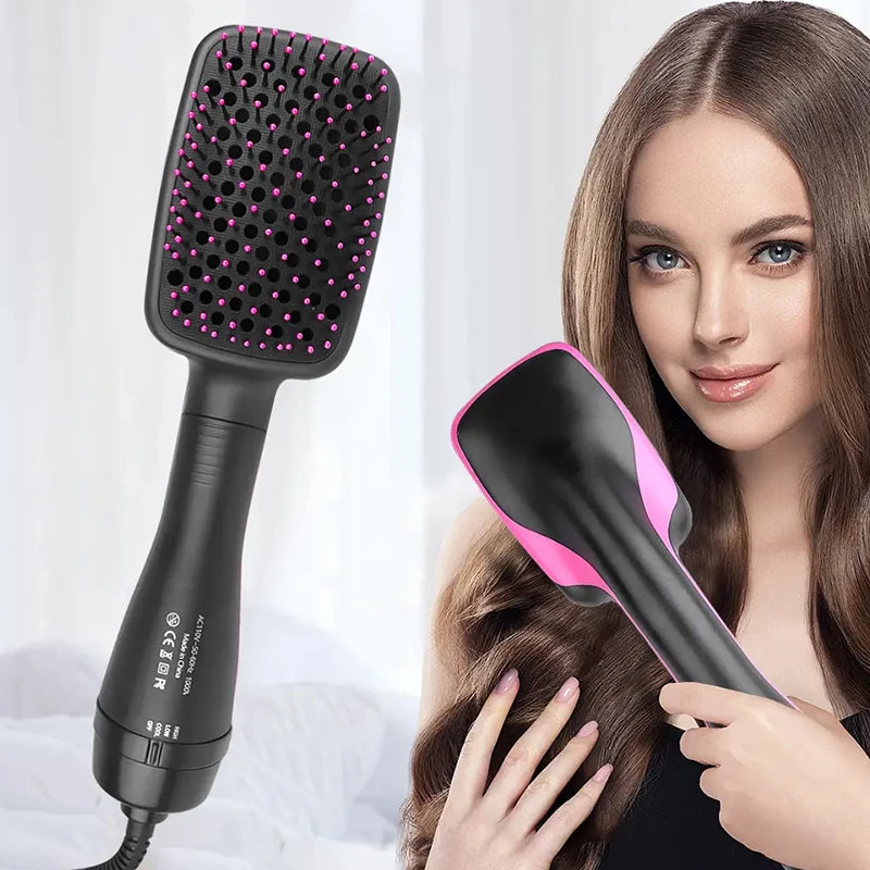 Professional Salon One-step Hair Dryer and Hot Air Brush Electric Fast Heating Blow Dryer Brush Straightening Comb SOREBRAIN
