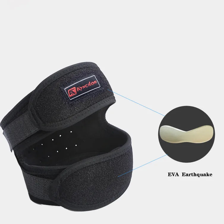 Double Strap Knee Sleeves Support Patella Tendon Brace Stabilizer Relieve Pain Sports Lightweight Durable Safty Protective Equip SOREBRAIN