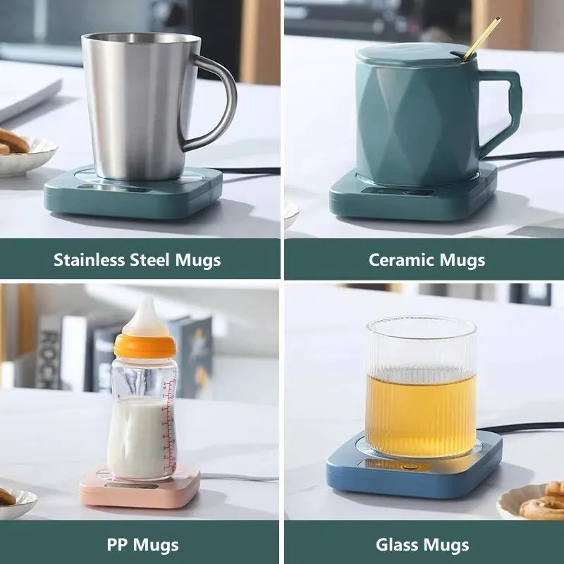 Chauffe-tasse électrique Usb, chauffe-tasse à café, tapis chaud, dessous de verre à température constante, pour la maison et le bureau PROMOTION -25% SOREBRAIN