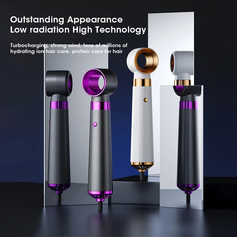 Electric Hair Dryer 5 in 1 Multifunctional Hair Straightener Negative Ion Hair Care Curler Blow Dryer Styling Set Strong Wind SOREBRAIN
