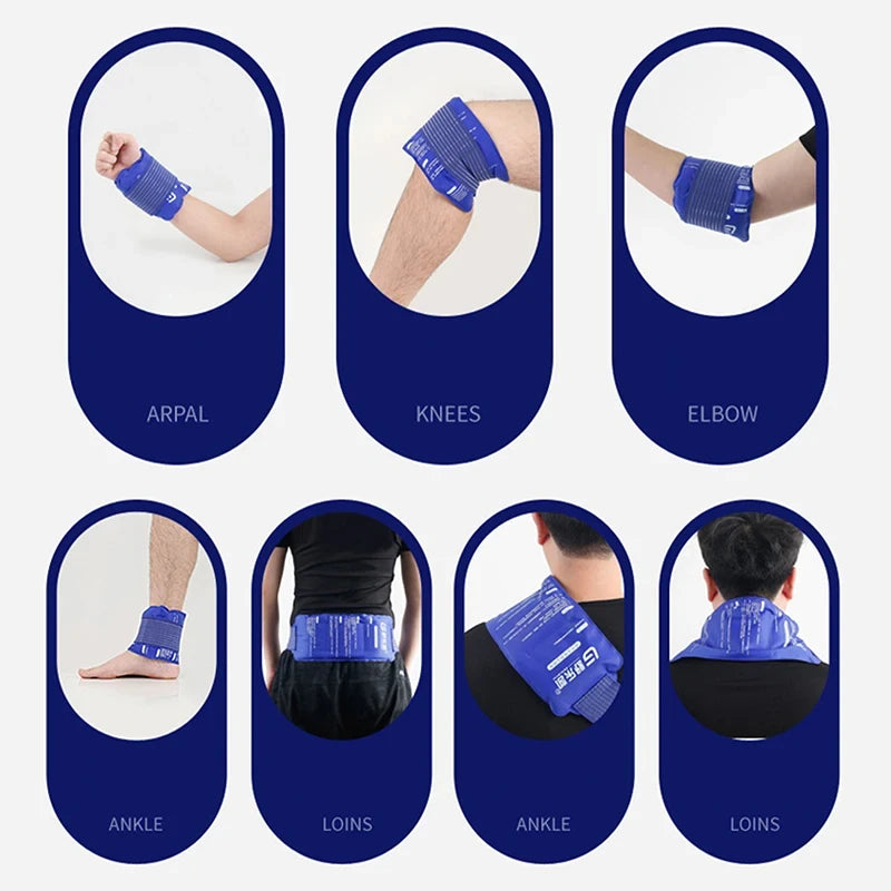 1PCS Reusable Hot Cold Gel Pack for First Aid Sports Muscle Pain Ice Heat Pad SOREBRAIN