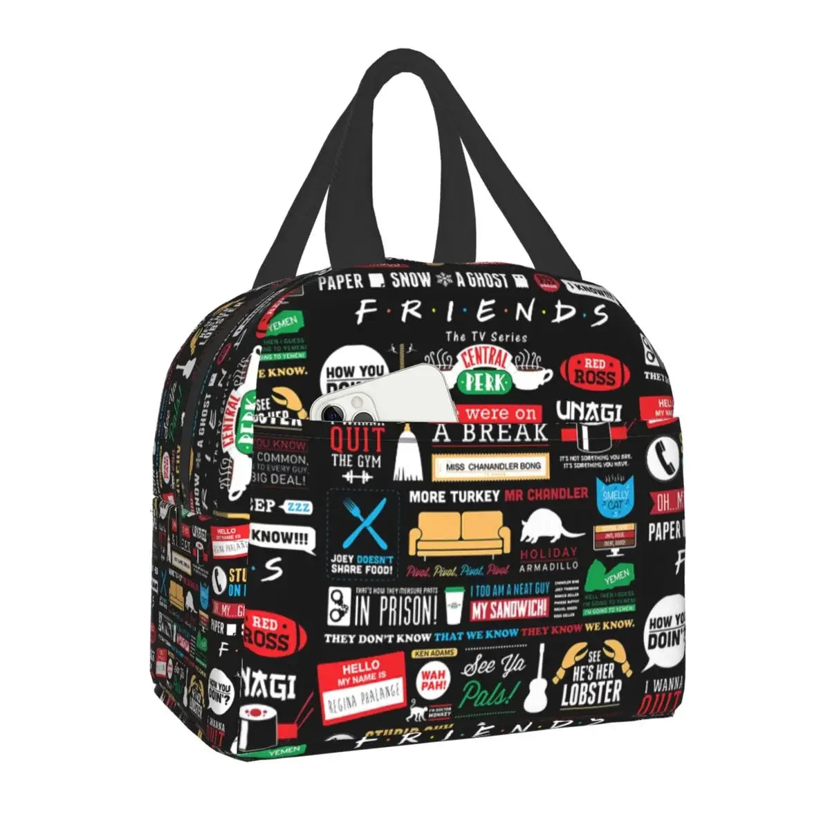 Sac à déjeuner isotherme avec motif de Central Perk Friends SOREBRAIN
