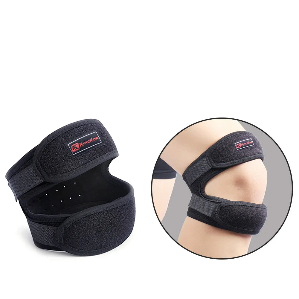 Double Strap Knee Sleeves Support Patella Tendon Brace Stabilizer Relieve Pain Sports Lightweight Durable Safty Protective Equip SOREBRAIN