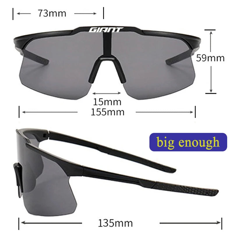 Lunettes de sport GIANT verres larges protection UV400 SOREBRAIN