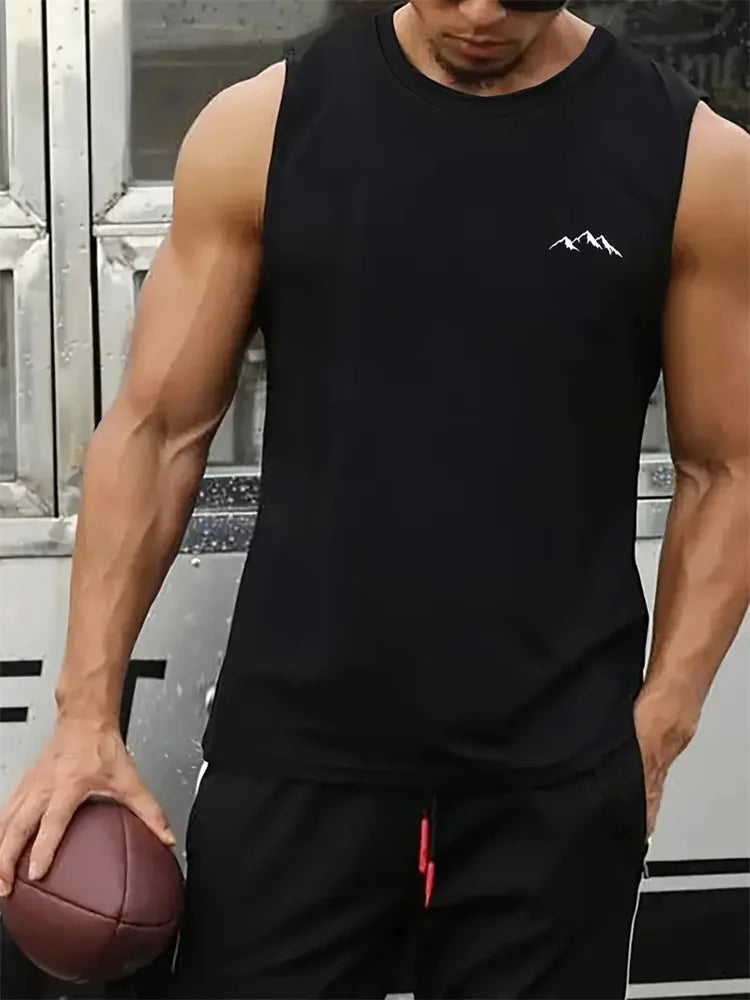 T-shirt à col rond sans manches pour homme SOREBRAIN