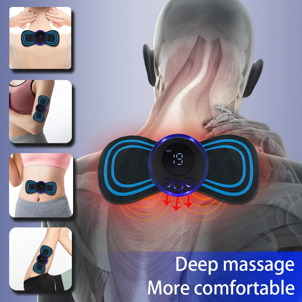 Masseur de cou rechargeable EMS Patch de massage cervical électrique - PROMOTION -20% SOREBRAIN