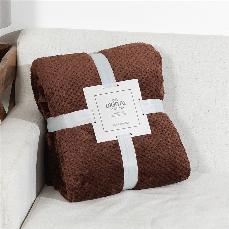 Plaid polaire moelleux et chaud - PROMOTION SOREBRAIN