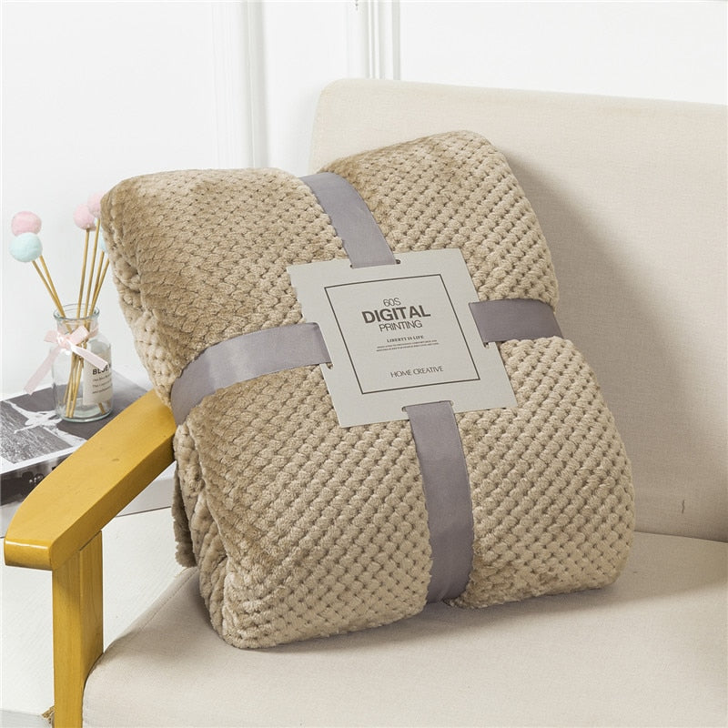 Plaid polaire moelleux et chaud - PROMOTION SOREBRAIN