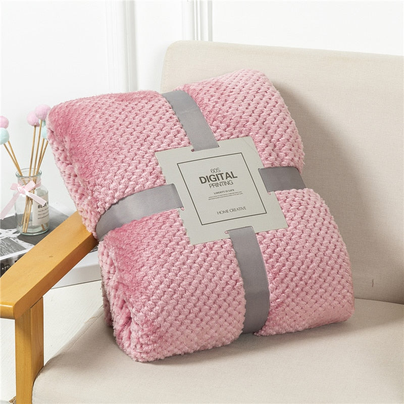 Plaid polaire moelleux et chaud - PROMOTION SOREBRAIN