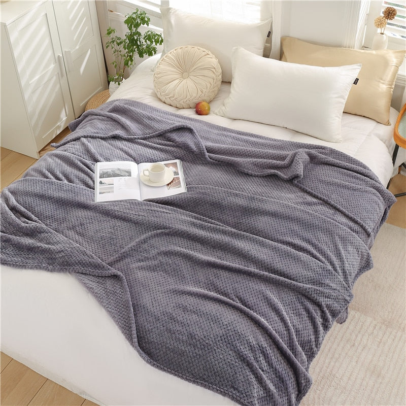 Plaid polaire moelleux et chaud - PROMOTION SOREBRAIN