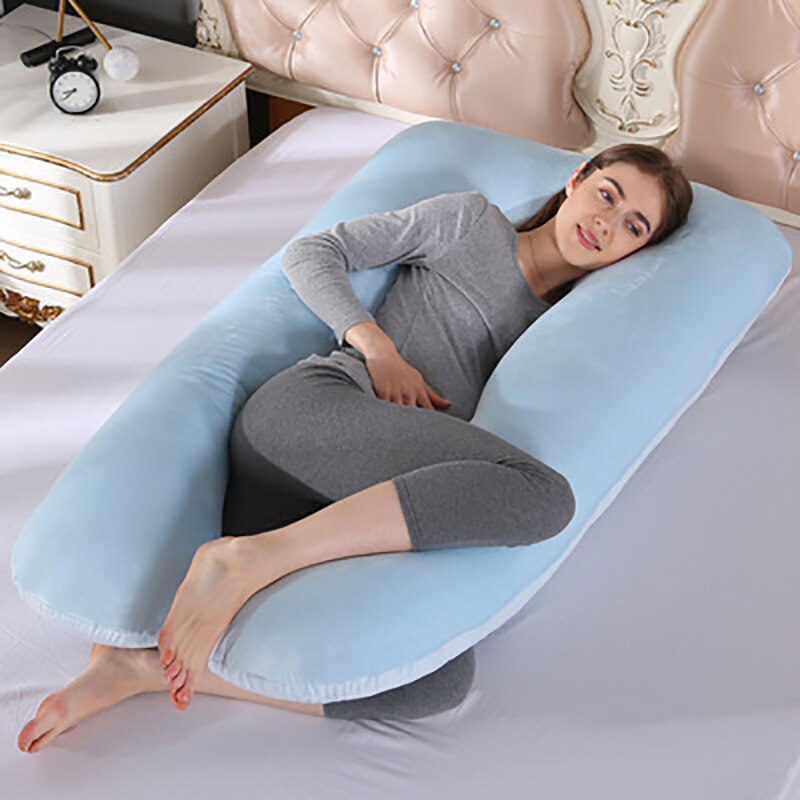 Oreiller en forme de U idéale pour dormir de côté et les femmes enceinte - PROMOTION -28 % SOREBRAIN