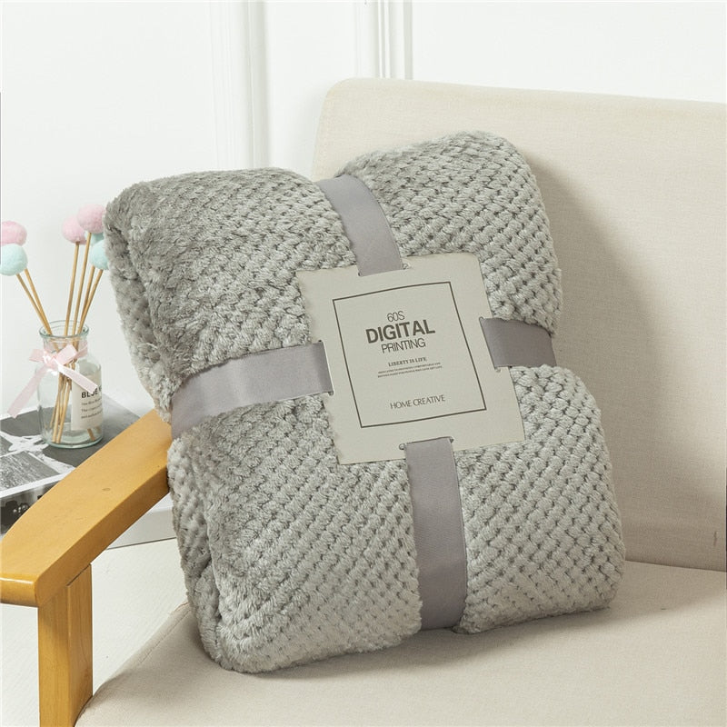 Plaid polaire moelleux et chaud - PROMOTION SOREBRAIN