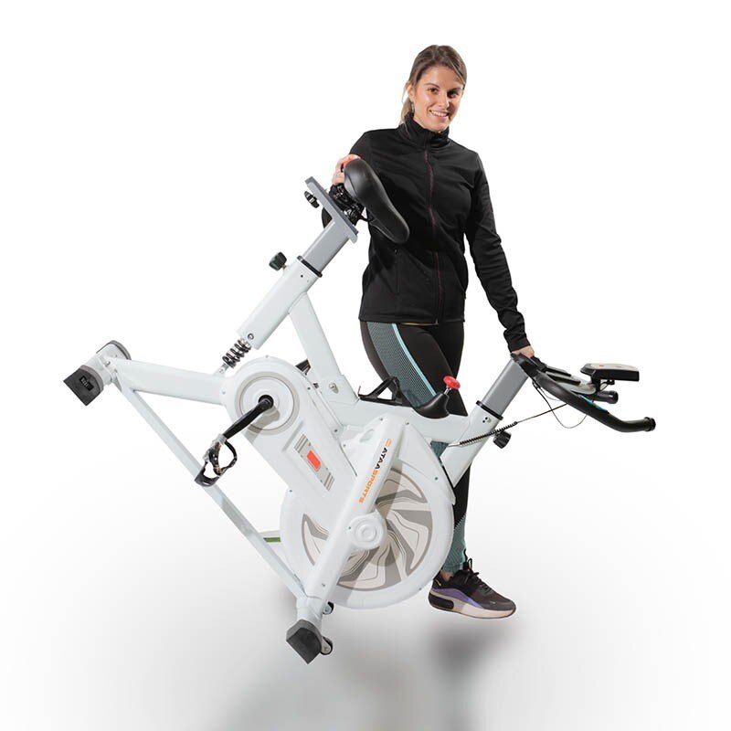 Vélo de spinning statique d'intérieur avec écran LCD et capteur de fréquence cardiaque SOREBRAIN