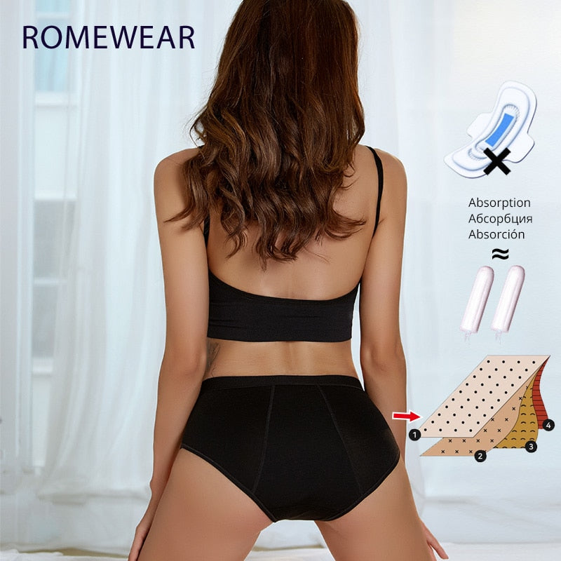 Culotte menstruelle absorbante réutilisable en fibre de bambou et coton - PROMOTION SOREBRAIN