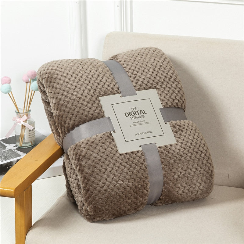Plaid polaire moelleux et chaud - PROMOTION SOREBRAIN