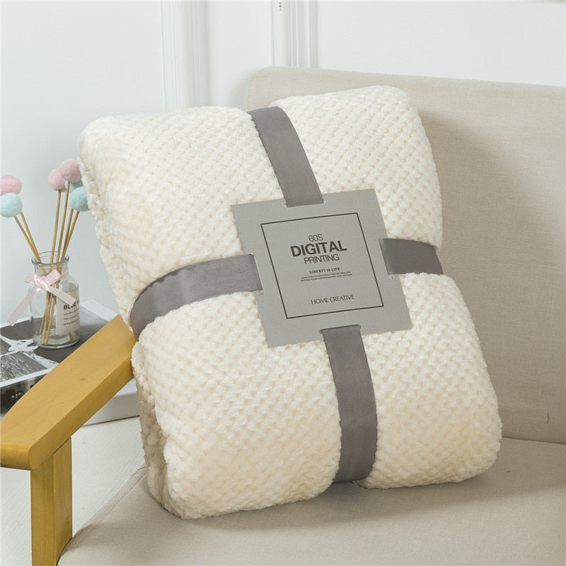 Plaid polaire moelleux et chaud - PROMOTION SOREBRAIN