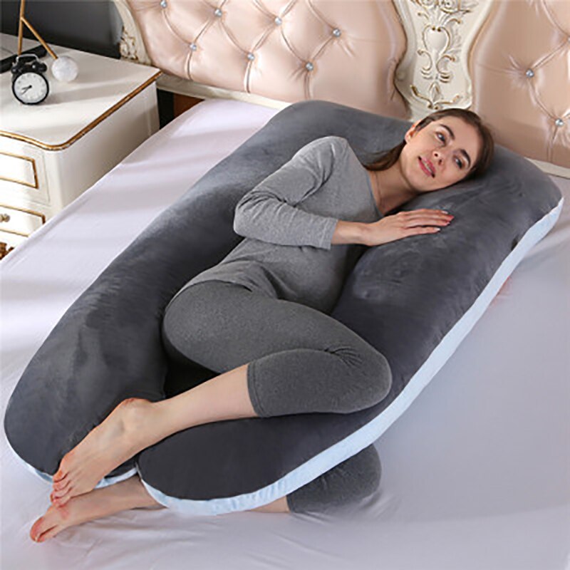 Oreiller en forme de U idéale pour dormir de côté et les femmes enceinte - PROMOTION -28 % SOREBRAIN