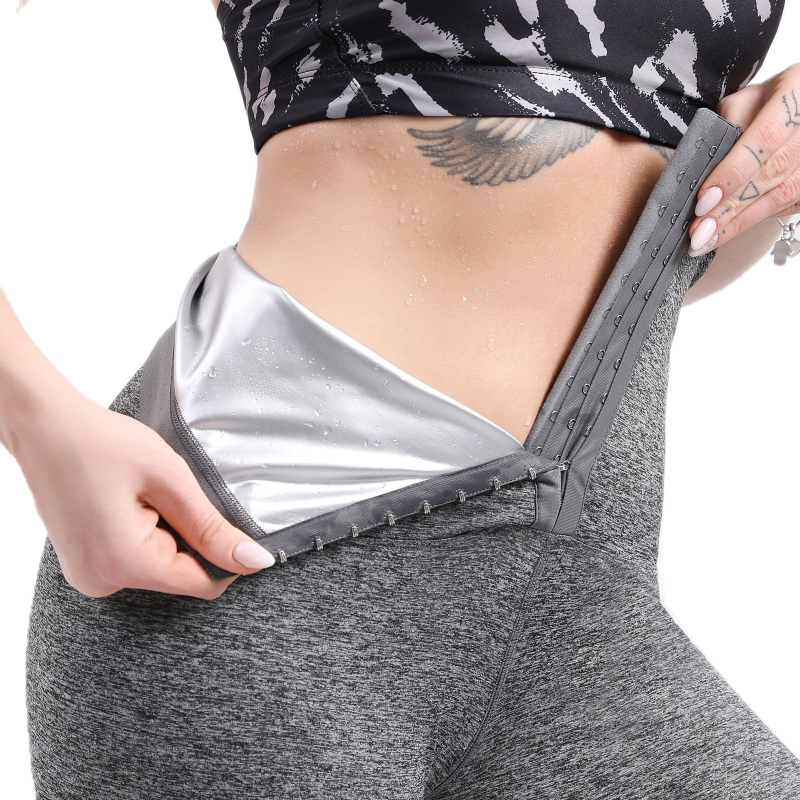 Leggings short de sudation femme taille haute - PROMOTION -25 % SOREBRAIN