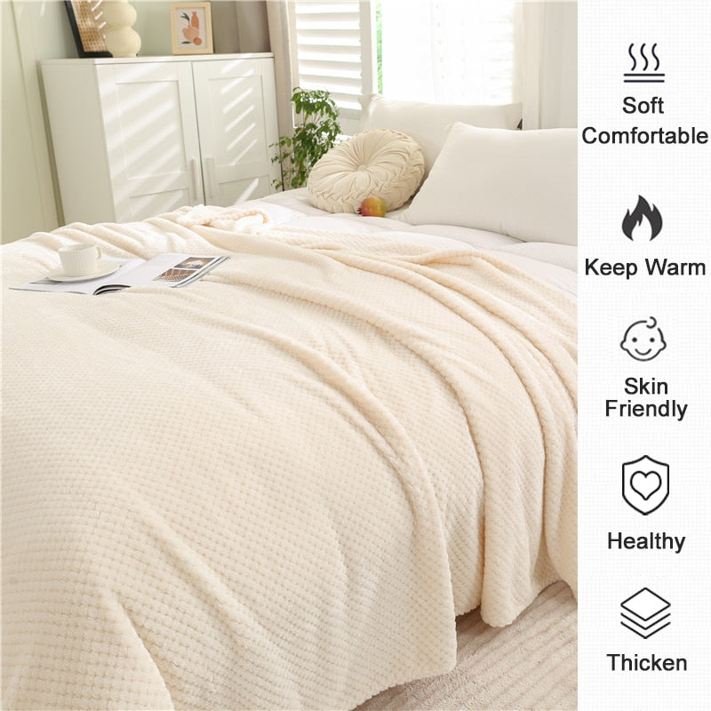 Plaid polaire moelleux et chaud - PROMOTION SOREBRAIN