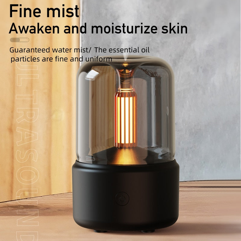 Diffuseur d'huiles essentielles de 120ML portable usb avec une lumière LED apaisante - PROMOTION -30 % SOREBRAIN