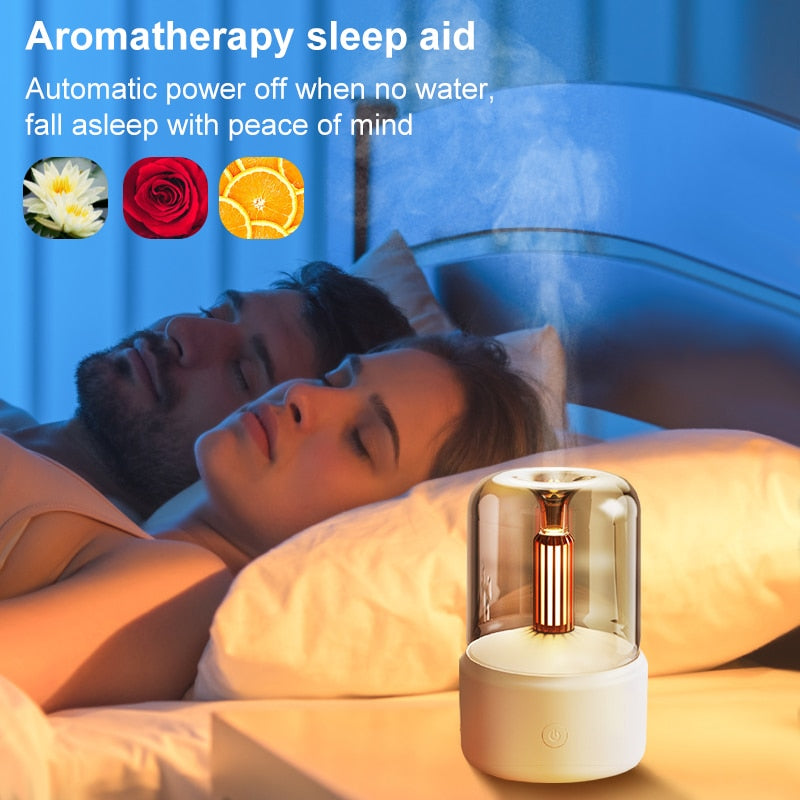 Diffuseur d'huiles essentielles de 120ML portable usb avec une lumière LED apaisante - PROMOTION -30 % SOREBRAIN